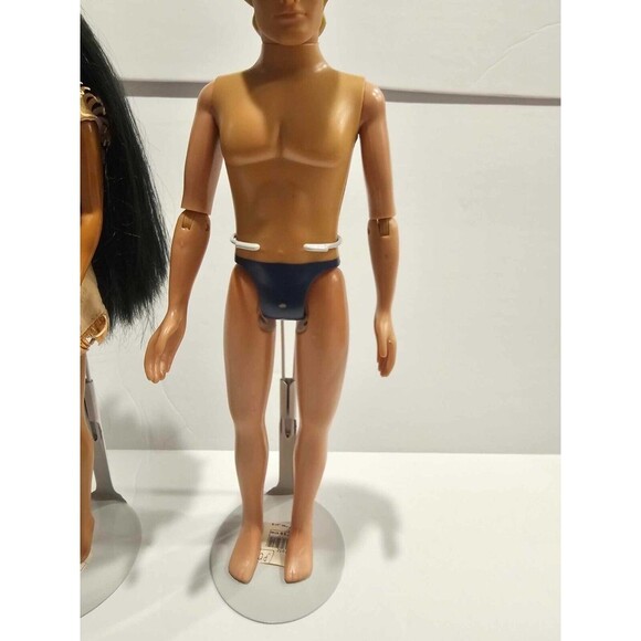 Pocahontas Color Splash Hair John Smith Disney Barbie Dolls 1995 Lot of 2 - Picture 10 of 11